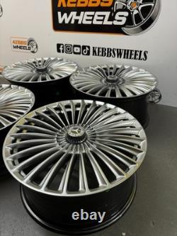 20 2025 Maybach Mercedes Turbine Twist Style Alloy Wheels C Class E Class S Cla