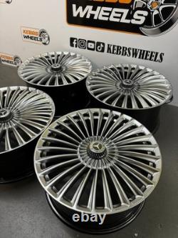 20 2025 Maybach Mercedes Turbine Twist Style Alloy Wheels C Class E Class S Cla