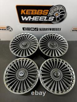 20 2025 Maybach Mercedes Turbine Twist Style Alloy Wheels C Class E Class S Cla