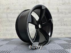 20 4x TTRS Rotor DEEP CONCAVE Style Alloy Wheels Satin Black Audi A5 A7 S5