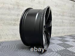 20 4x TTRS Rotor DEEP CONCAVE Style Alloy Wheels Satin Black Audi A5 A7 S5