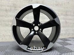 20 4x TTRS Rotor DEEP CONCAVE Style Alloy Wheels Satin Black Audi A5 A7 S5