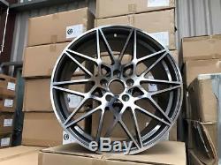 20 666M Competition Style Alloy Wheels Gun Metal Machined M2 M3 M4 Fitment BMW