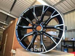 20 669M G30 Style Alloy Wheels Gloss Black Milled Spoke BMW G30 G31 5x112 66.6