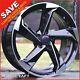 20 A9 Bp Style Alloy Wheels X4 Tyres Fits Audi A4 A5 A6 A7