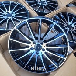 20 ALLOY WHEELS Staggered Fit Mercedes Benz E S Class Turbine style W213 Night