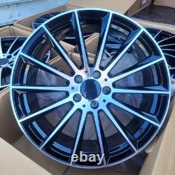 20 ALLOY WHEELS Staggered Fit Mercedes Benz E S Class Turbine style W213 Night