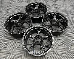 20 AMG GT Style Alloy Wheels Black Polished Mercedes E Class W205 W212 W213