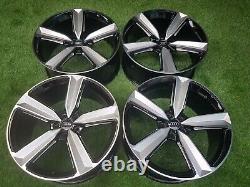 20 AUDI Style (5x112) ALLOY WHEELS (9J/ET35) Audi A4 A5 A6 A7 A8 (BLACK-MILLED)