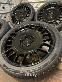 20 Aero Style Alloy Wheels To Fit Vw Transporter T5 T6 & Tyres Vit Trafic