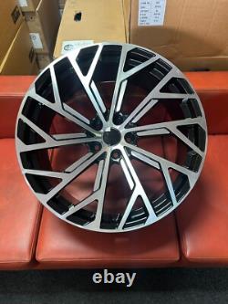 20 Audi S8 Style Alloy Wheels To Fit Audi A6 A7 A8 Et30 Black Machine Face