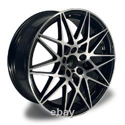 20 BMW 666M Competition Style Alloy Wheels Black Polished