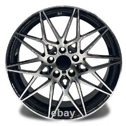 20 BMW 666M Competition Style Alloy Wheels Black Polished