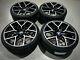 20 Bmw 795m Style Alloy Wheels Gloss Black Machine Face With Tyres Non Oem
