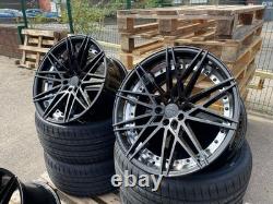 20'' COMPETITION Comp Style ALLOY WHEELS & TYRES FITS BMW 5 /6 SERIES 5X120