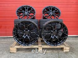 20'' Inch 405m Style Black Xt1 Alloy Wheels & Tyres Fits Bmw 3 4 5 6 Series