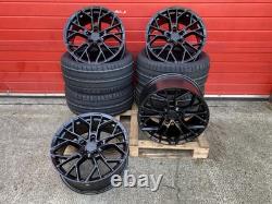 20'' Inch 405m Style Black Xt1 Alloy Wheels & Tyres Fits Bmw 3 4 5 6 Series