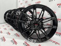 20 Inch BMW 825m Style Gloss Black Alloy Wheels 5x112 3 4 5 6 7 8 x3 x4 series