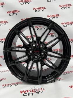 20 Inch BMW 825m Style Gloss Black Alloy Wheels 5x112 3 4 5 6 7 8 x3 x4 series