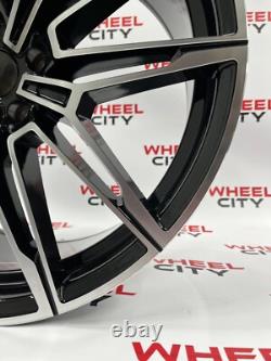 20 Inch BMW Style Black Machined Alloy Wheels 5x112 3 4 5 6 7 8 x3 x4 series