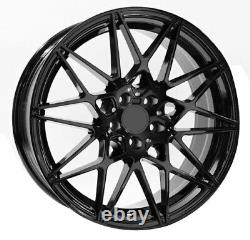 20'' Inch Competition 666m Style Blk Alloy Wheels & Tyres Fits Bmw 3/4 Series 4x