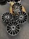 20 Inch Mercedes Black Polished Turbine Style Alloy Wheels X4 5x112