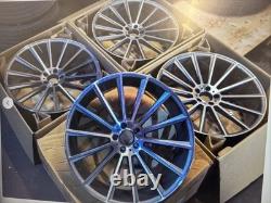 20 Inch Mercedes Gunmetal Polished Turbine Style Alloy Wheels x4 5x112