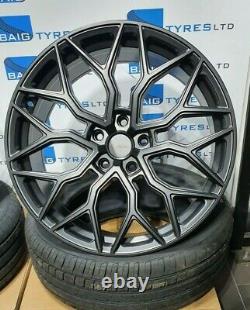 20'' Inch Satin Vossen Hf2 Style Alloy Wheels & Tyres Fits Vw Transporter T5 T6