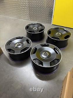 20'' Mercedes Benz Style Alloy Wheels C E S ML R Glc Class Staggered Black Pol