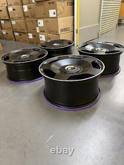 20'' Mercedes Benz Style Alloy Wheels C E S ML R Glc Class Staggered Black Pol