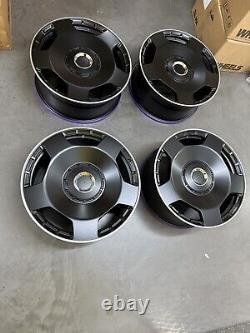 20'' Mercedes Benz Style Alloy Wheels C E S ML R Glc Class Staggered Black Pol