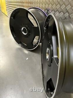 20'' Mercedes Benz Style Alloy Wheels C E S ML R Glc Class Staggered Black Pol