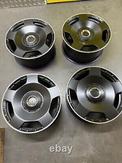 20'' Mercedes Benz Style Alloy Wheels C E S ML R Glc Class Staggered Black Pol