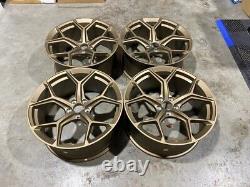 20 NEW 2023 RS6 Style Alloy Wheels Satin Bronze Metal AUDI A5 A6 A7 5x112