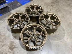 20 NEW 2023 RS6 Style Alloy Wheels Satin Bronze Metal AUDI A5 A6 A7 5x112