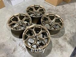 20 NEW 2023 RS6 Style Alloy Wheels Satin Bronze Metal AUDI A5 A6 A7 5x112