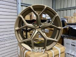 20 NEW 2023 RS6 Style Alloy Wheels Satin Bronze Metal AUDI A5 A6 A7 5x112