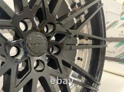 20 New 2021 E Tron GT Style Alloy Wheels Gloss Black VW Transporter T6 Vivaro