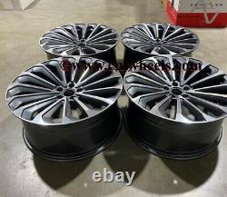 20 New 2021 E Tron GT Style Alloy Wheels Gun Metal Machined VW Transporter T6