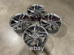 20 New Labyrinth Style Alloy Wheels Gun Metal Machined Jaguar E F Pace XE XF