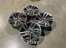 20 New Labyrinth Style Alloy Wheels Gun Metal Machined Jaguar E F Pace XE XF