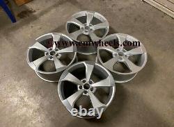 20 New TTRS RS3 Style Alloy Wheels DEEP CONCAVE Silver Machined Audi A7 S7