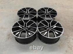 20 RS6 Performance Style Alloy Wheels Black Machined Audi A4 A5 A6 A7 A8 5x112