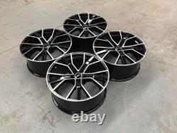 20 RS6 Performance Style Alloy Wheels Black Machined Audi A4 A5 A6 A7 A8 Q5 Q7