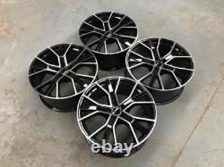 20 RS6 Performance Style Alloy Wheels Black Machined Audi A4 A5 A6 A7 A8 Q5 Q7