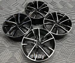 20 RS7 Performance Style Alloy Wheels Gloss Black Machined Audi A4 A5 A6 A7 A8