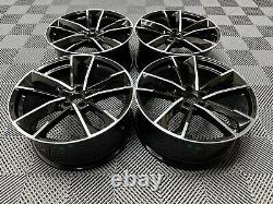 20 RS7 Performance Style Alloy Wheels Gloss Black Machined Audi A4 A5 A6 A7 A8