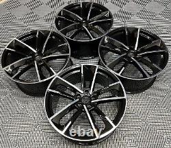 20 RS7 Performance Style Alloy Wheels Gloss Black Machined Audi A4 A5 A6 A7 A8