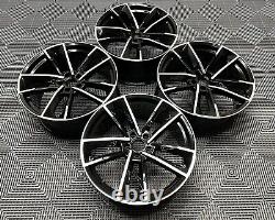 20 RS7 Performance Style Alloy Wheels Gloss Black Machined Audi A4 A5 A6 A7 A8