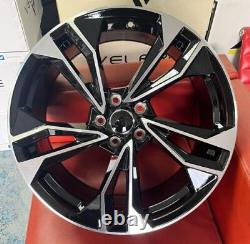 20 Rs5 2 Style Alloy Wheels Black Polished To Fit Audi A5 A7 A8